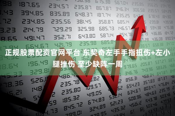 正规股票配资官网平台 东契奇左手手指扭伤+左小腿挫伤 至少缺阵一周